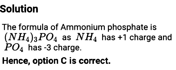 Phosphate formula ammonium DAP