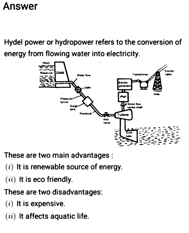 Hydel Power Draw A Schematic Diagram