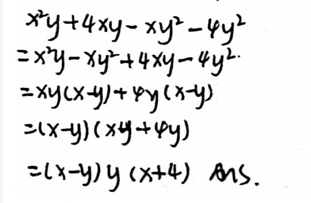 X 2 Y 4xy Xy 2 4y 2 Snapsolve