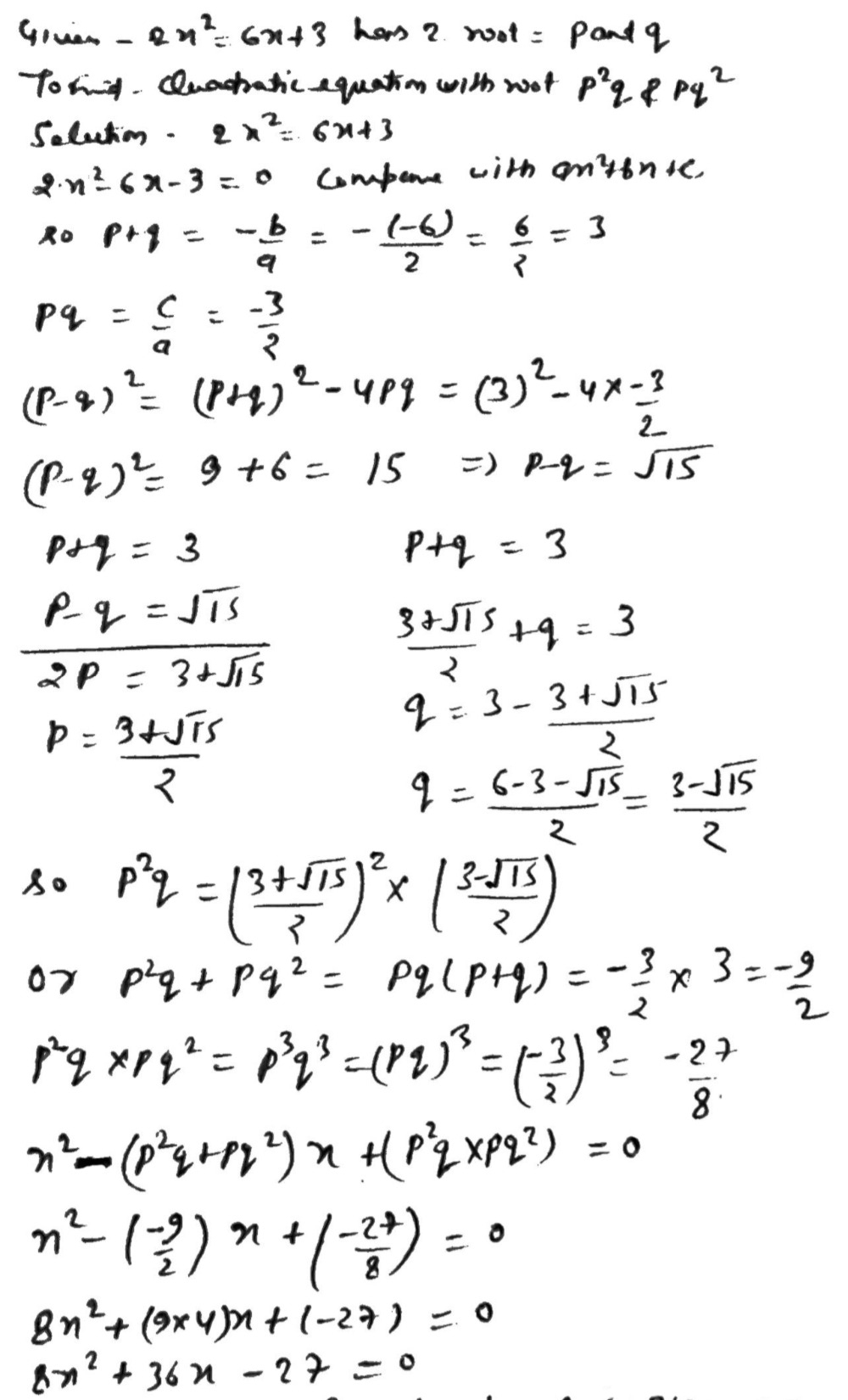 P Q 3 Formula