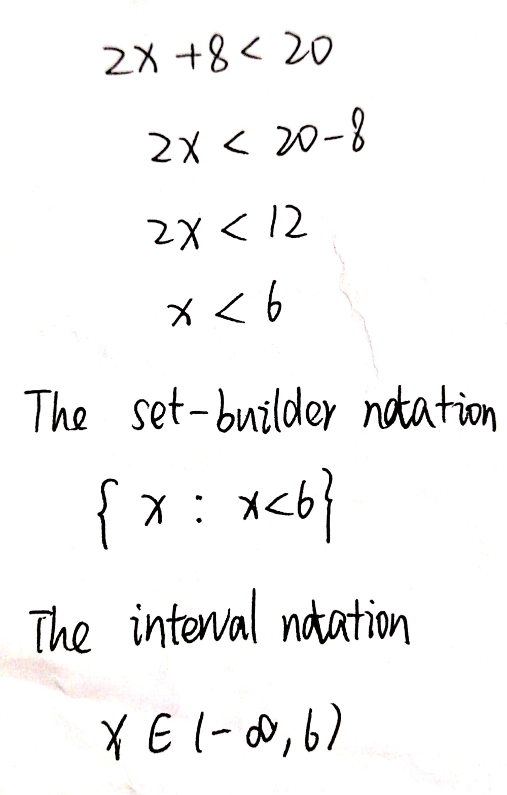 Solve the inequality and graph the solution set. Write the