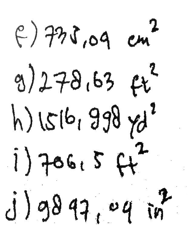E 17ft J 21 98 2 Calculate The Area Gauthmath