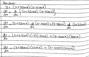 If Y 2 3sinx 3 2cosx Then Find Frac Dy Dx Snapsolve