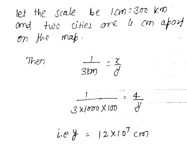 Calculate Actual Distance On A Map Take A Map Of Your State. Note The Scale Used There. Using A Ruler Measure  The Map Distance Between Any Two Cities. Calculate The Actual Distance  Between Them. | Snapsolve