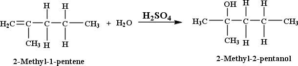 Convert 2 Methyl 1 Pentene To 2 Methyl 2 Pentanol Snapsolve