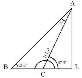 Question If The Base Angles Of A Triangle Are 22 Frac 1 2 º And 112 Frac 1 2 º Then Prove That The Altitude Of The Triangle Is Equal To Frac 1 2 Of Its Base Snapsolve