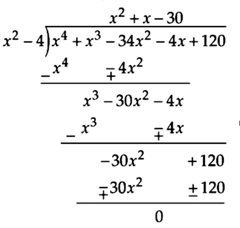 Find All Zeros Of The Polynomial X 4 X 3 34x 2 4x 1 If Two Of Its Zeros Are 2 And 2 Snapsolve