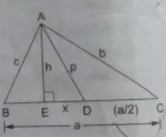 In The Given Figure D Is The Midpoint Of Side And Ae Perp If A Ac B Ab C Ed X Ad P Ae H Prove That Snapsolve