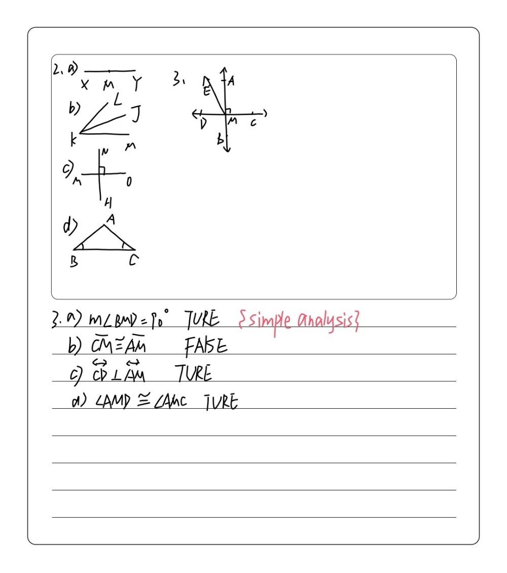 Solved: M is the midpoint of overline XY vector KJ bisects ∠ LKM b) e ...