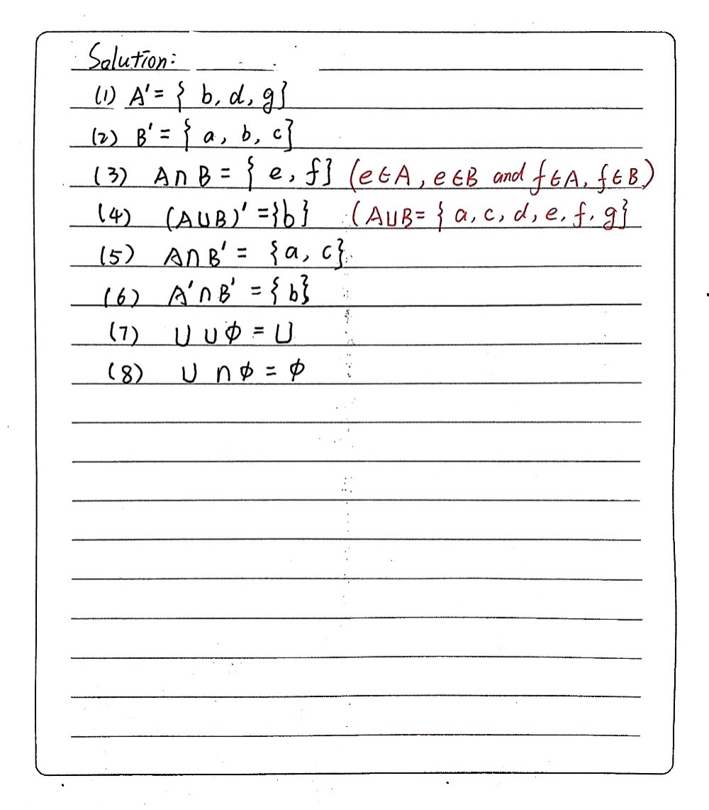 A F A C E And B E G D F Are Sub Of The Univers Gauthmath