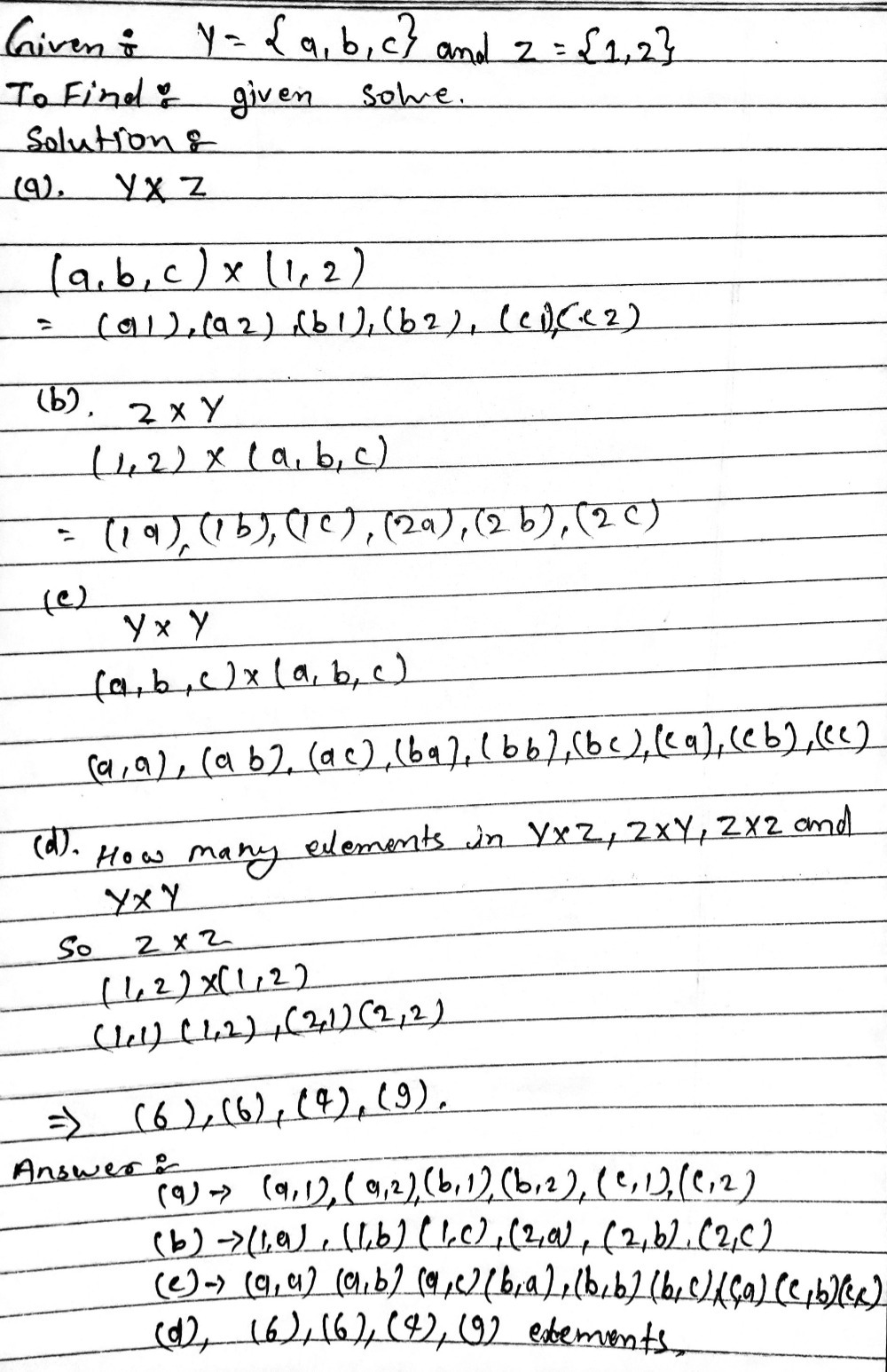 Let Y A B C And Z 1 2 A Find Y X Z B Find Gauthmath Let Y A B C And Z 1 2 A Find Y X Z B Find Gauthmath