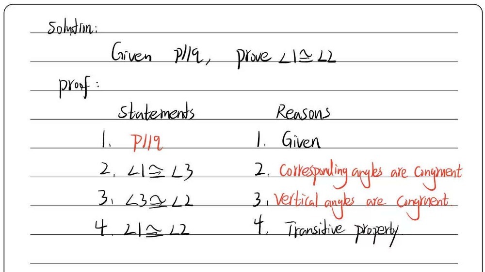 Prove The Alternate Interior Angles Theorem Fill Gauthmath