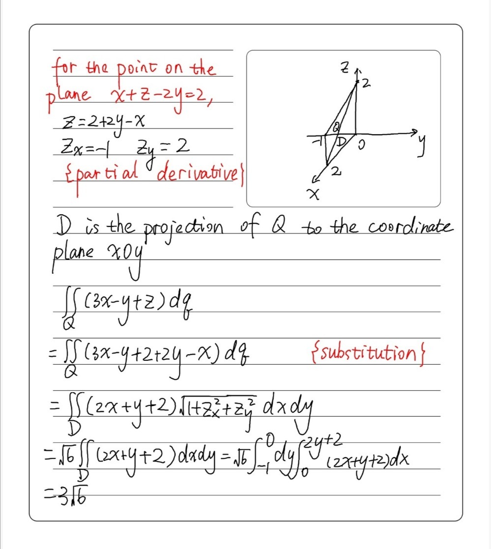 Evaluate The Surface Integral T 3x Y Zdq W Gauthmath