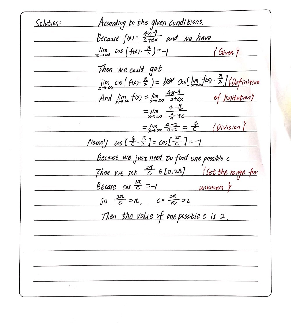 Question 7 Recall That Y Cos X Is Continuous Everv Gauthmath