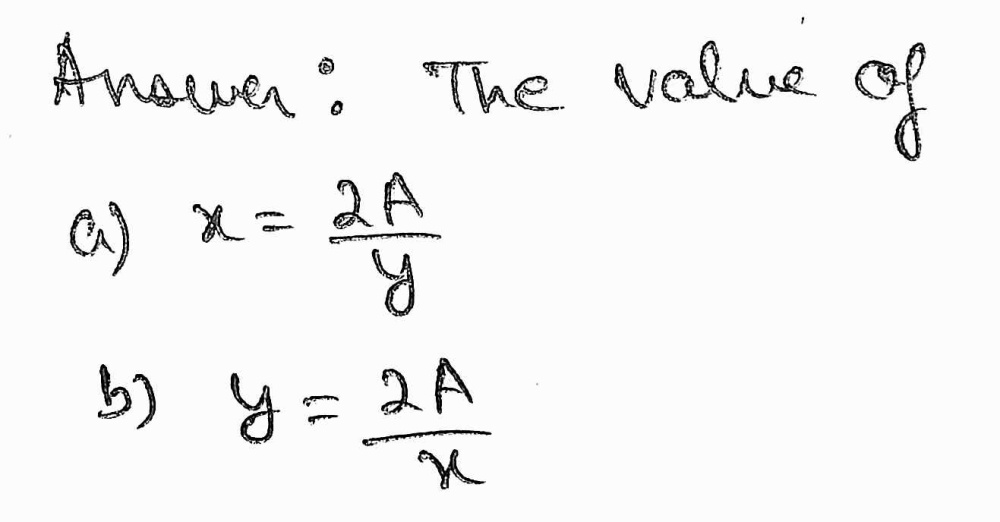 Here Is A Kite A Formula For The Area A Of The Gauthmath