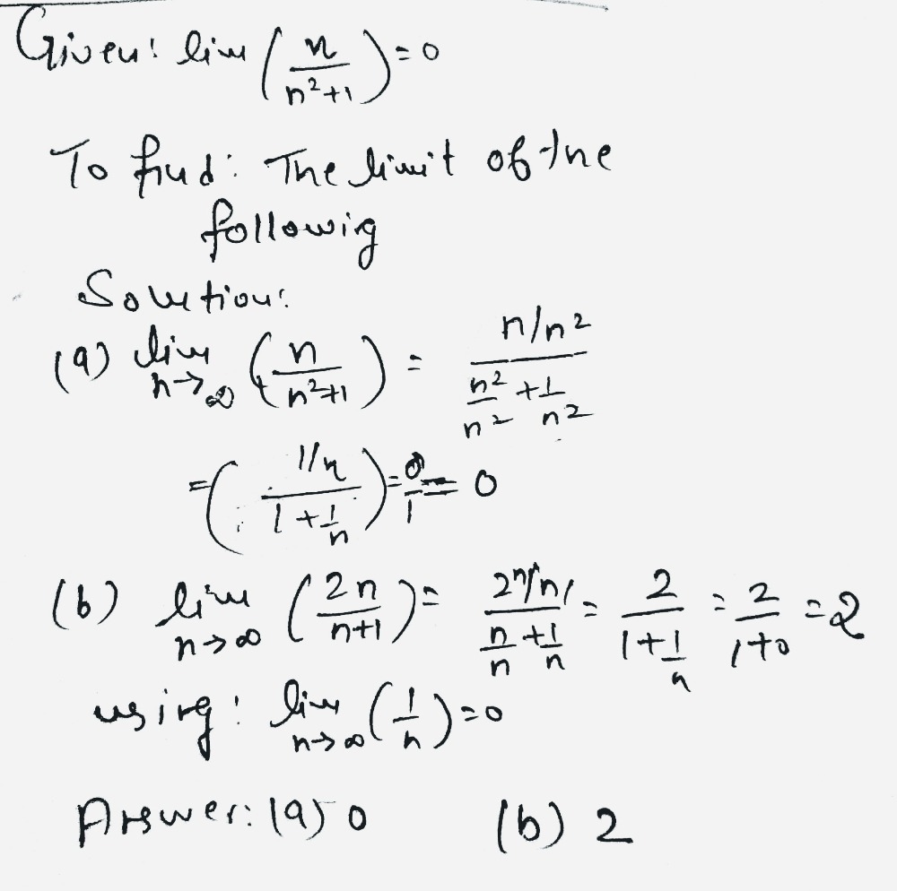 5 Use The Definition Of The Limit Of A Sequence Gauthmath