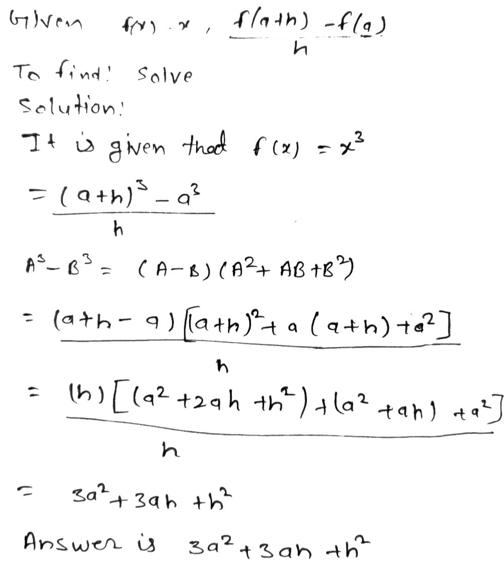 Evaluate The Difference Quotient For The Given Fun Gauthmath