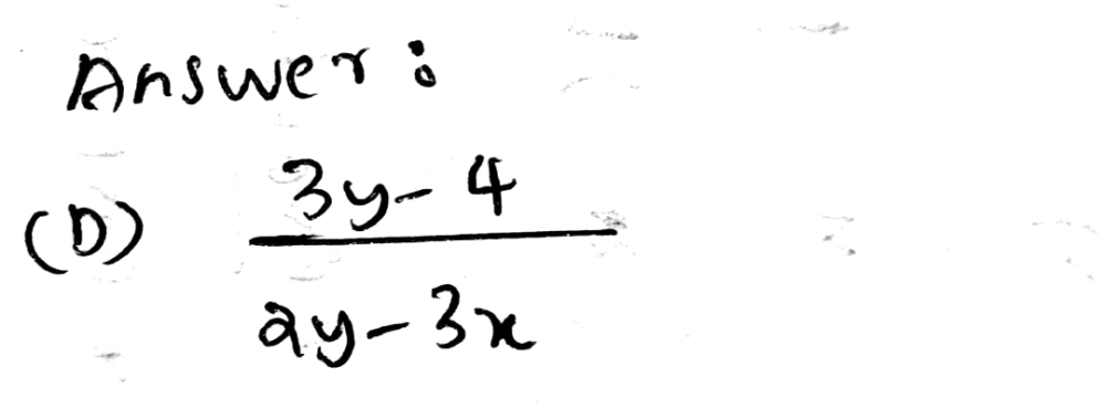 3 Find Dy Dx If 3xy 4x Y2 A 4 3y 2y 3x B 3x Gauthmath