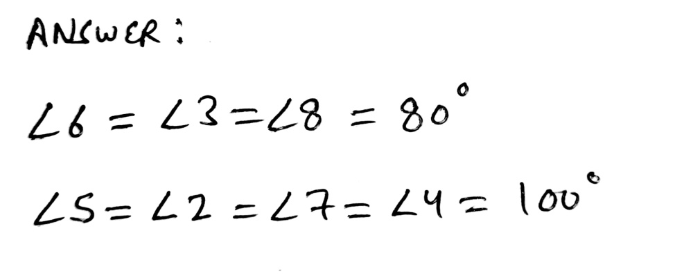 Solved: Determine all the missing angles in the diagrams below. [Math]