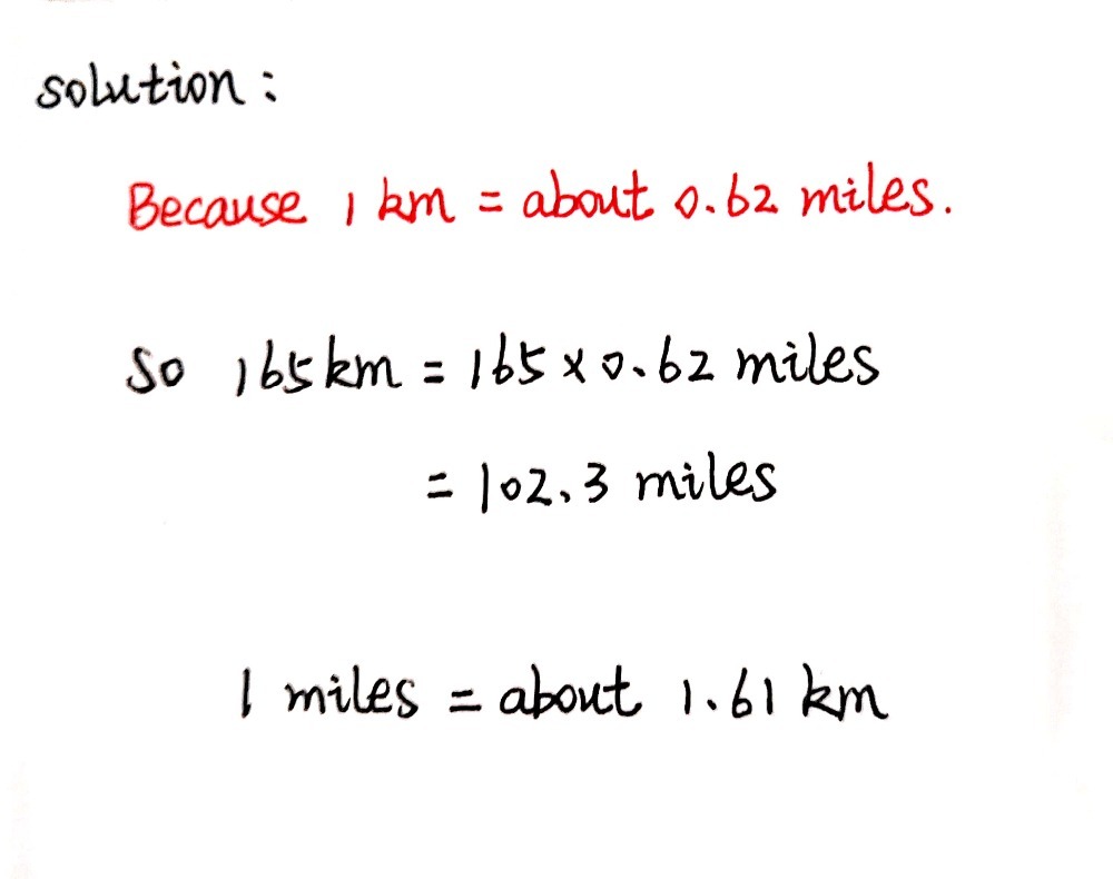 3 2 1 Write The Formula For Changing Kilometres Gauthmath