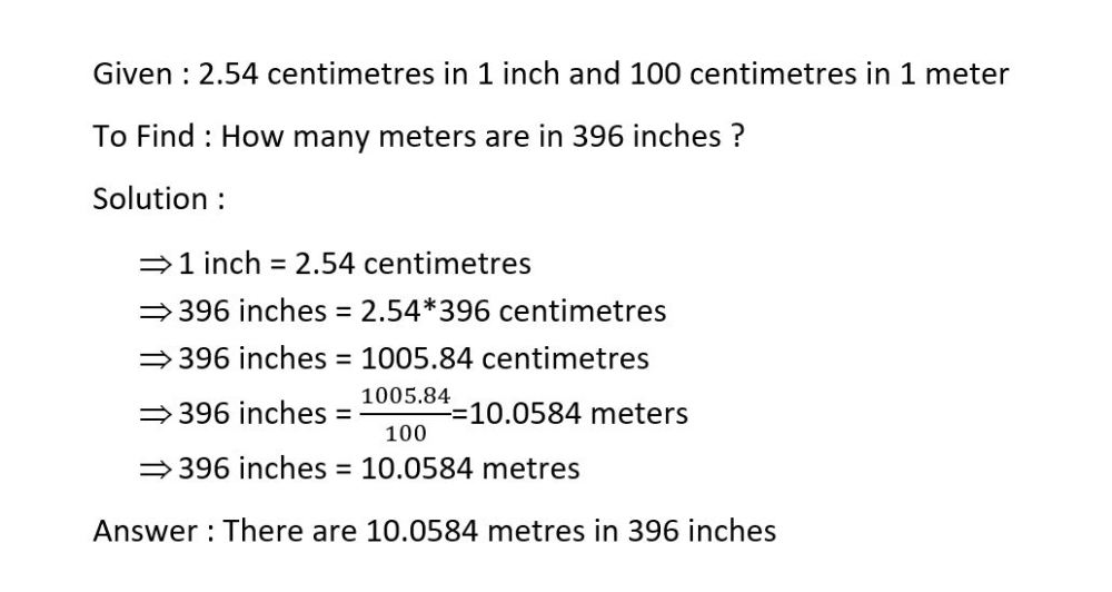 There Are 2 54 Centimeters In 1 Inch There Are 10 Gauthmath