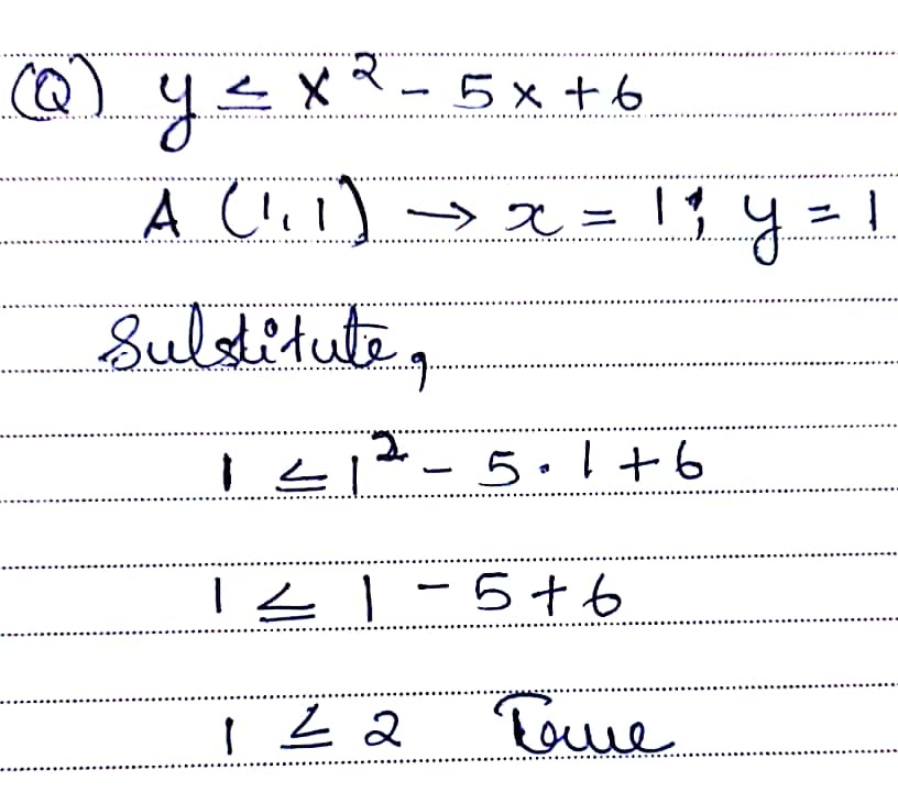 Select The Point That Satisfies Y X2 5x 6 Gauthmath