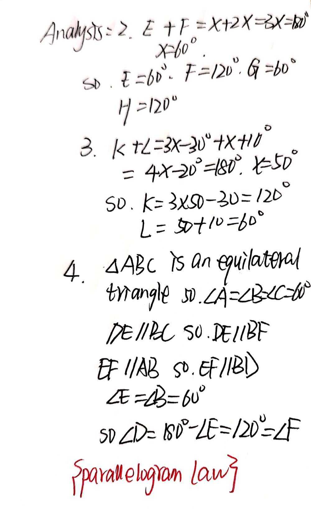 2 Efgh Is A Parallelogram With The Sizes Of E Gauthmath