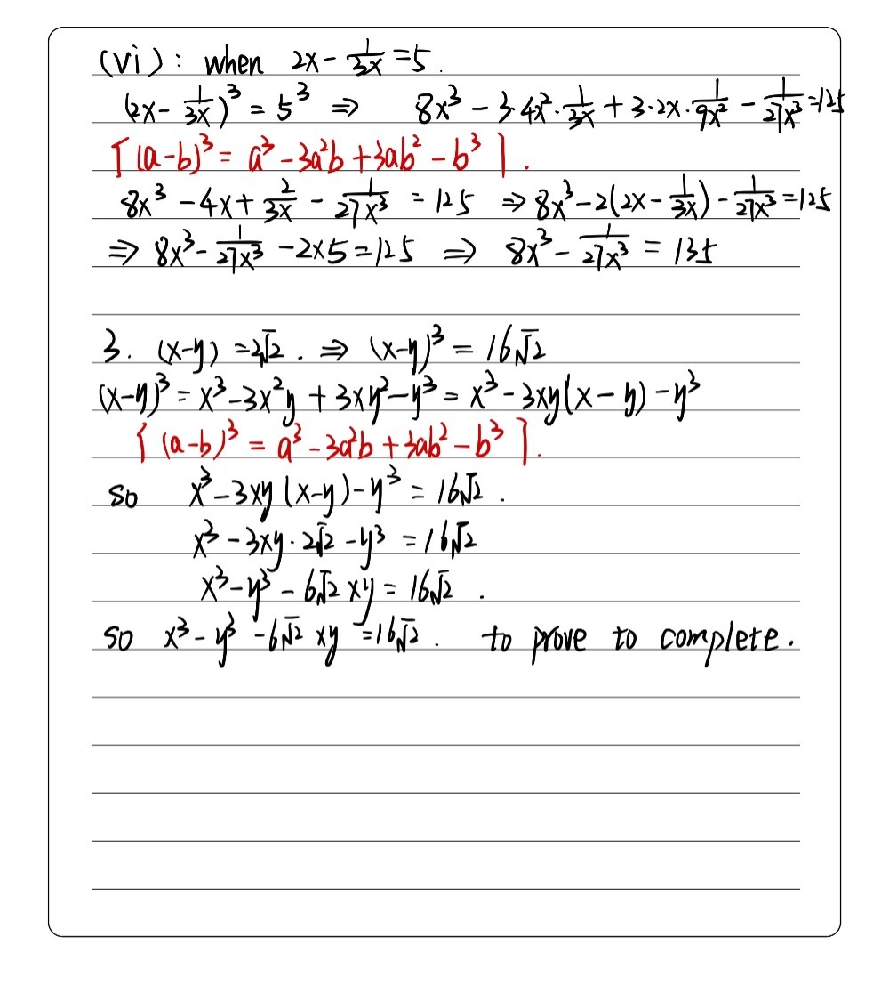 Vi 8x3 Frac 127x3 When 2x 1 3x 5 8a3 3 If X Y Gauthmath