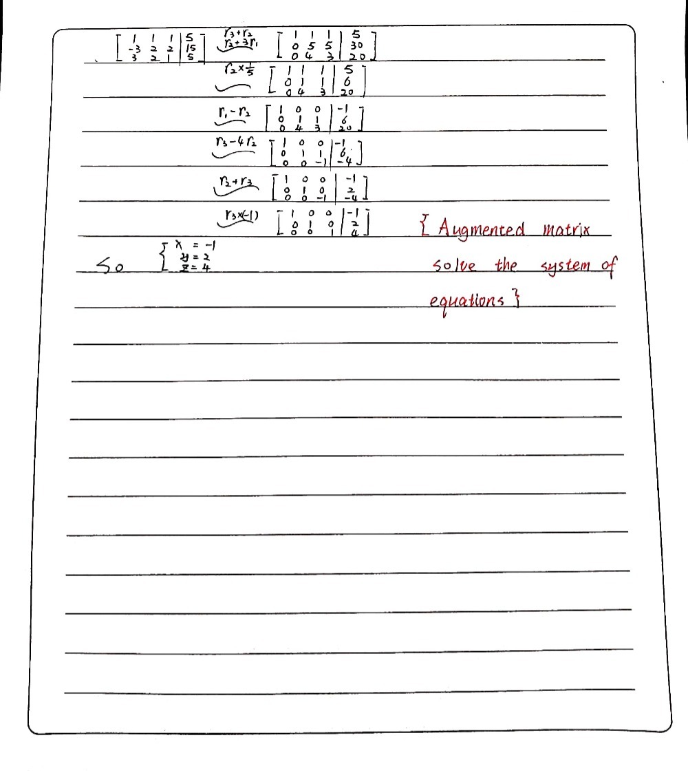 Solve The System Of Equations Representetrix 1 1 Gauthmath