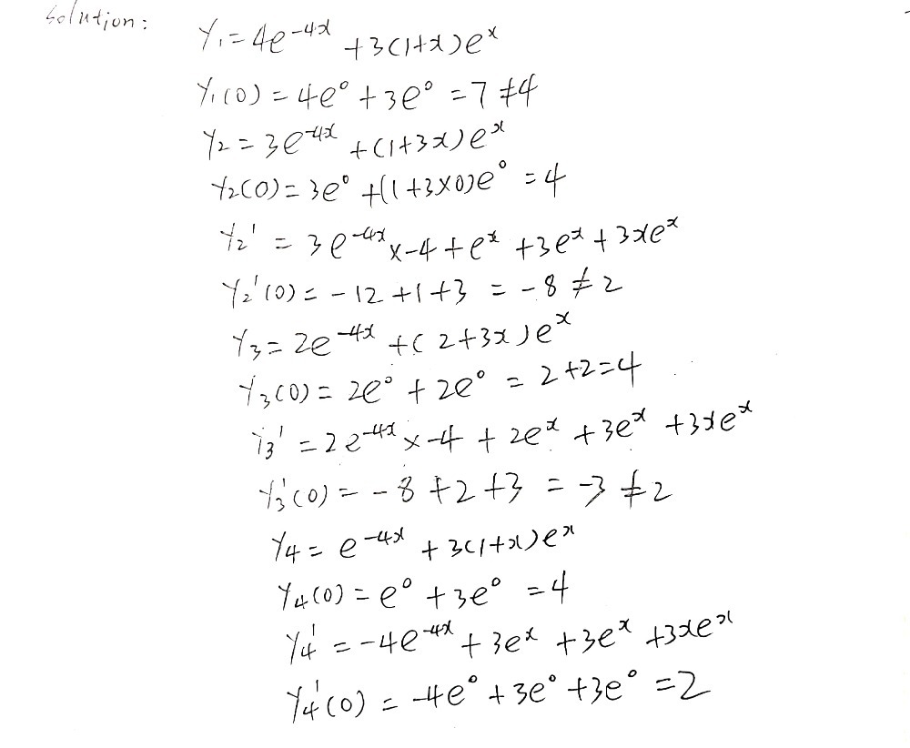 Which Of The Following Is The Particular Solution Gauthmath