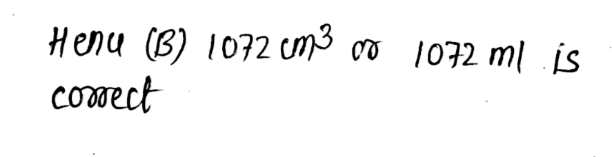 Select An Answer Question 13 A 268 Cm3 Or 268 Ml W Gauthmath