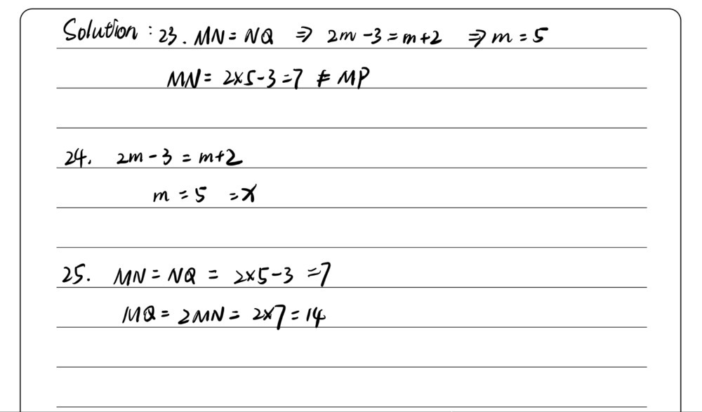 For Item Numbers 23 25 Use The Figure Below 23 Gauthmath