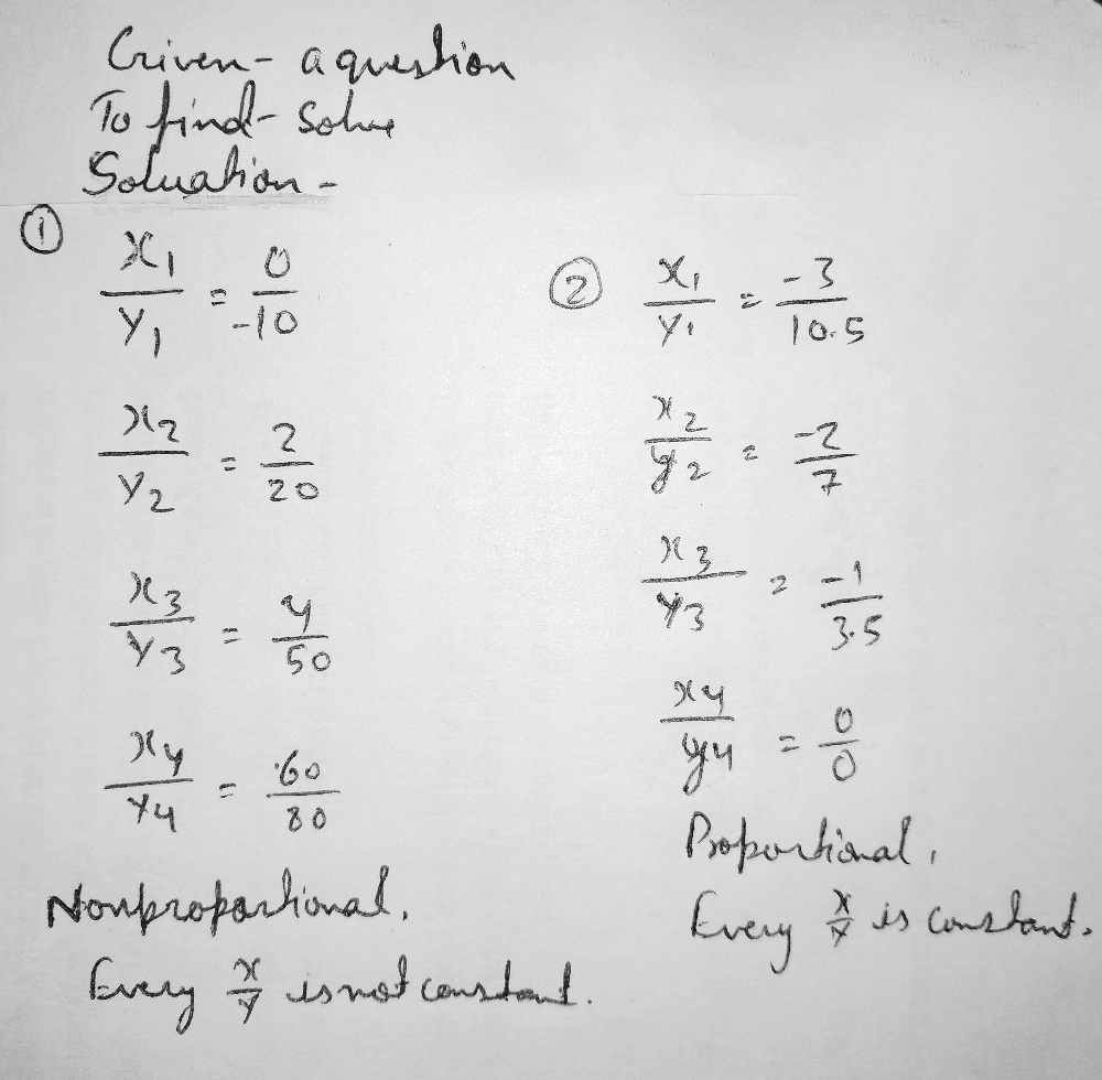 29. Write the equation of a line from each table be - Gauthmath