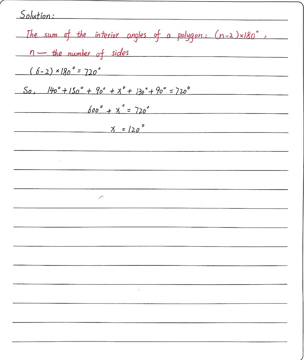 What Is The Measure Of The Angle Represented By X Gauthmath