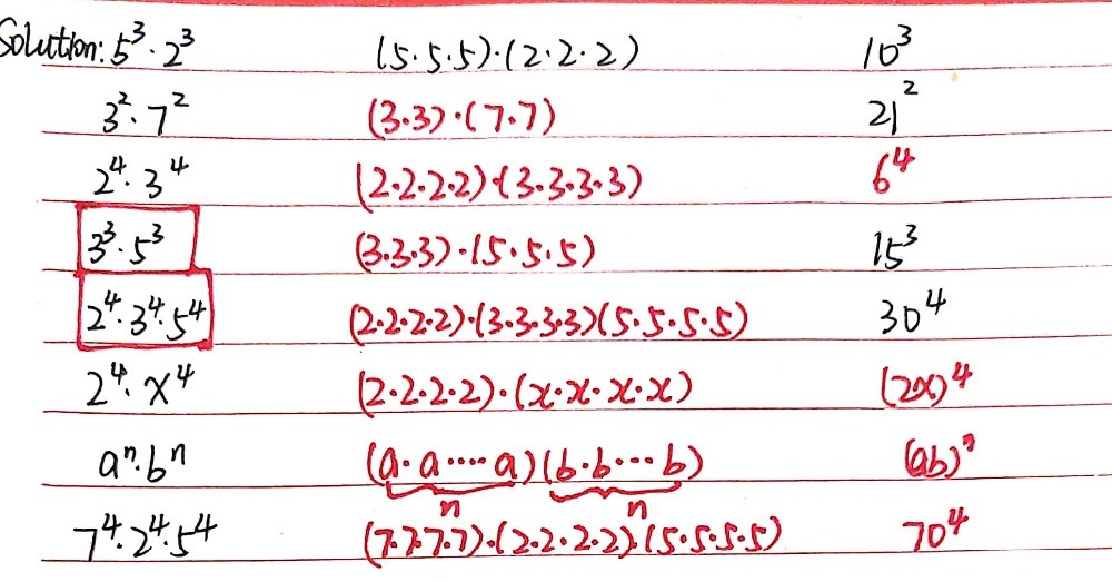 6 1 The Table Contains Products Of Expressions Gauthmath