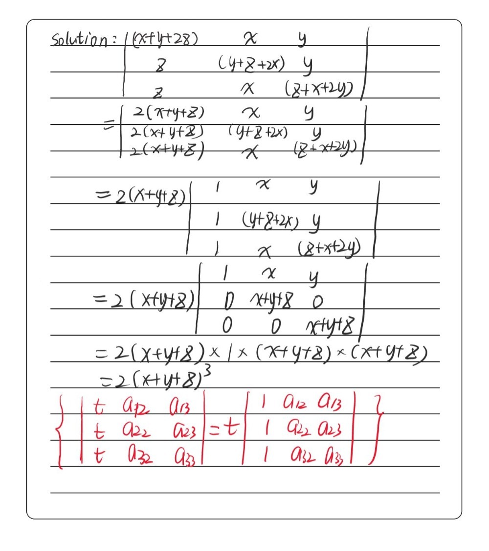 B Prove The Following Determinant By Using Propert Gauthmath