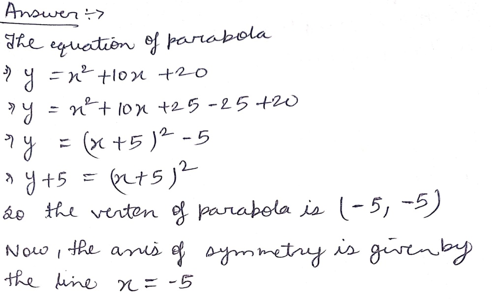 Find The Equation Of The Axis Of Symmetry Of The F Gauthmath