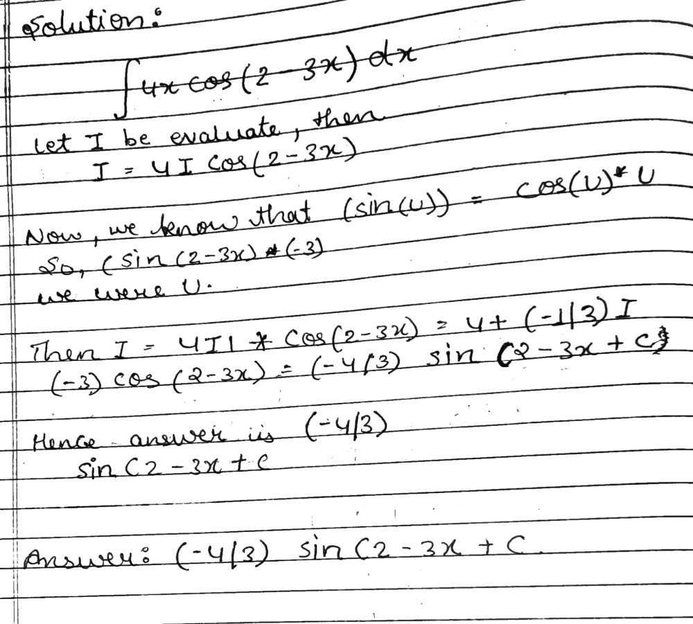 Integration By Parts Practice Problems