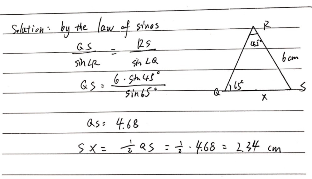 21 Construct Triangle Qrs Such That Angle Gauthmath