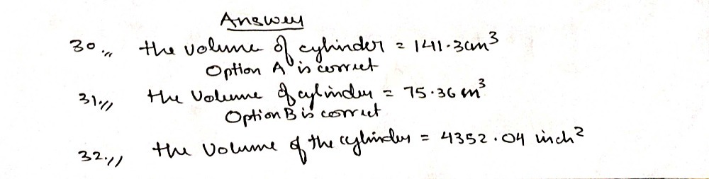30 Calculate The Volume Of Cylinder If R 3cm And Gauthmath 30 Calculate The Volume Of Cylinder If R 3cm And Gauthmath