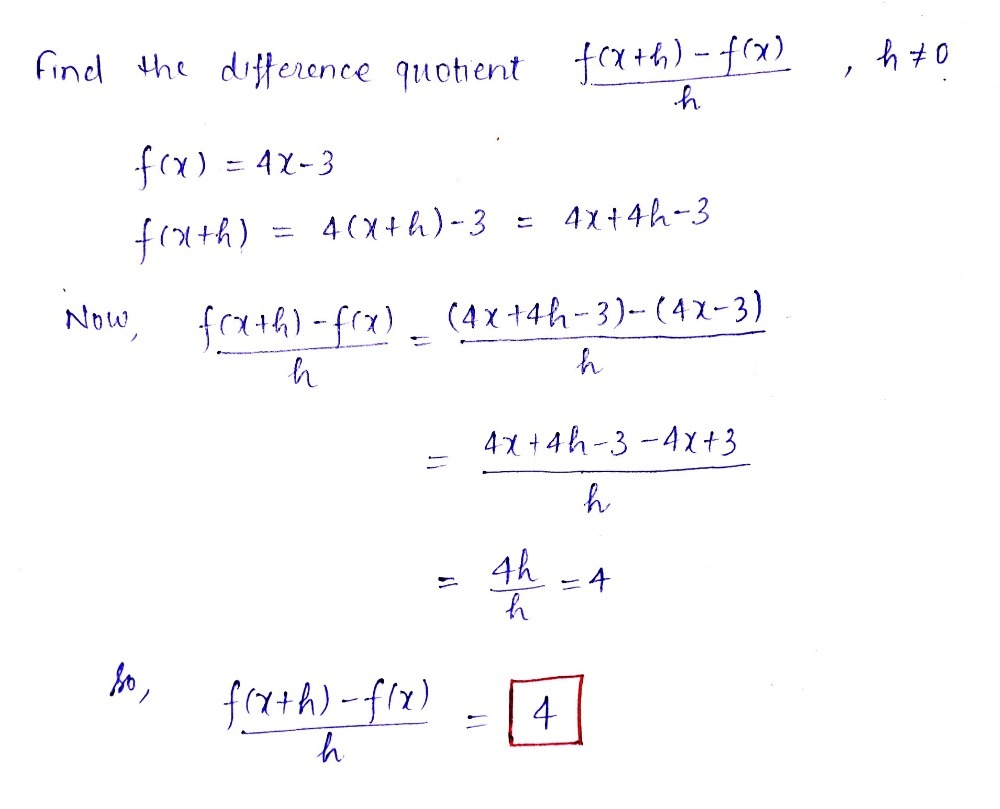 GRAPHS AND FUNCTIONS Finding a difference quotient - Gauthmath