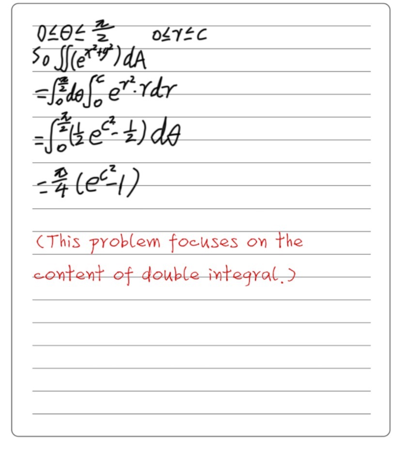 Evaluate The Following Double Integral Over The Qu Gauthmath