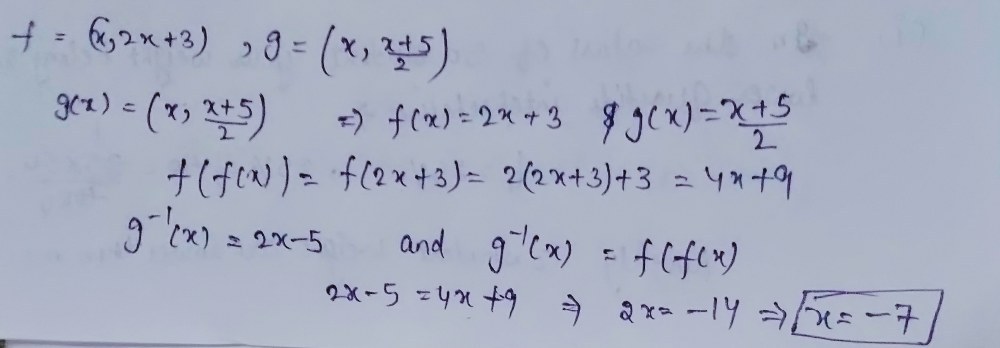 It Is Given That F X 2 X 3 And G X X 5 2 Gauthmath