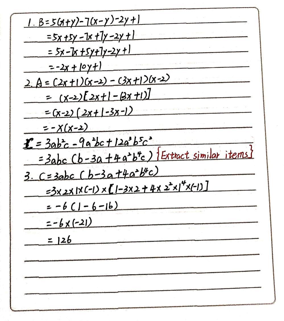 I Given A 2x 1x 2 3x 1x 2 B 5x Y 7x Y 2y 1 C 3a Gauthmath I Given A 2x 1x 2 3x 1x 2 B 5x Y 7x Y 2y 1 C 3a Gauthmath