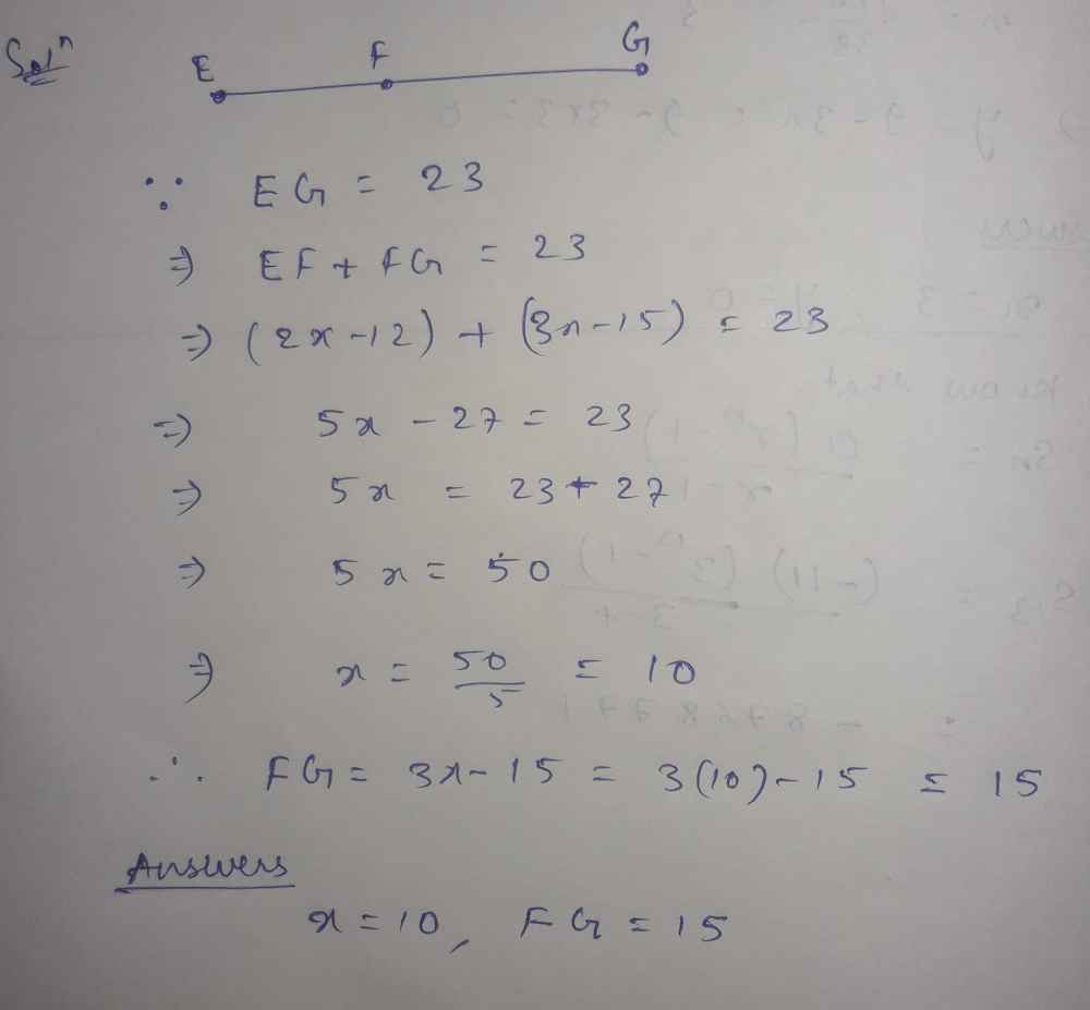 Previous Question 24 Next If Ef 2x 12 Fg 3 Gauthmath