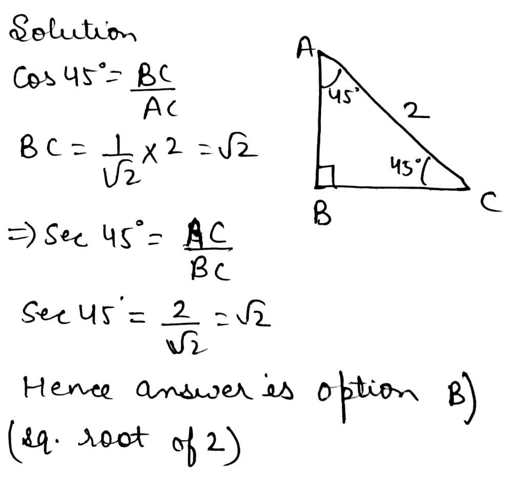 Refer To The Picture Below What Is Sec 45 2 Po Gauthmath