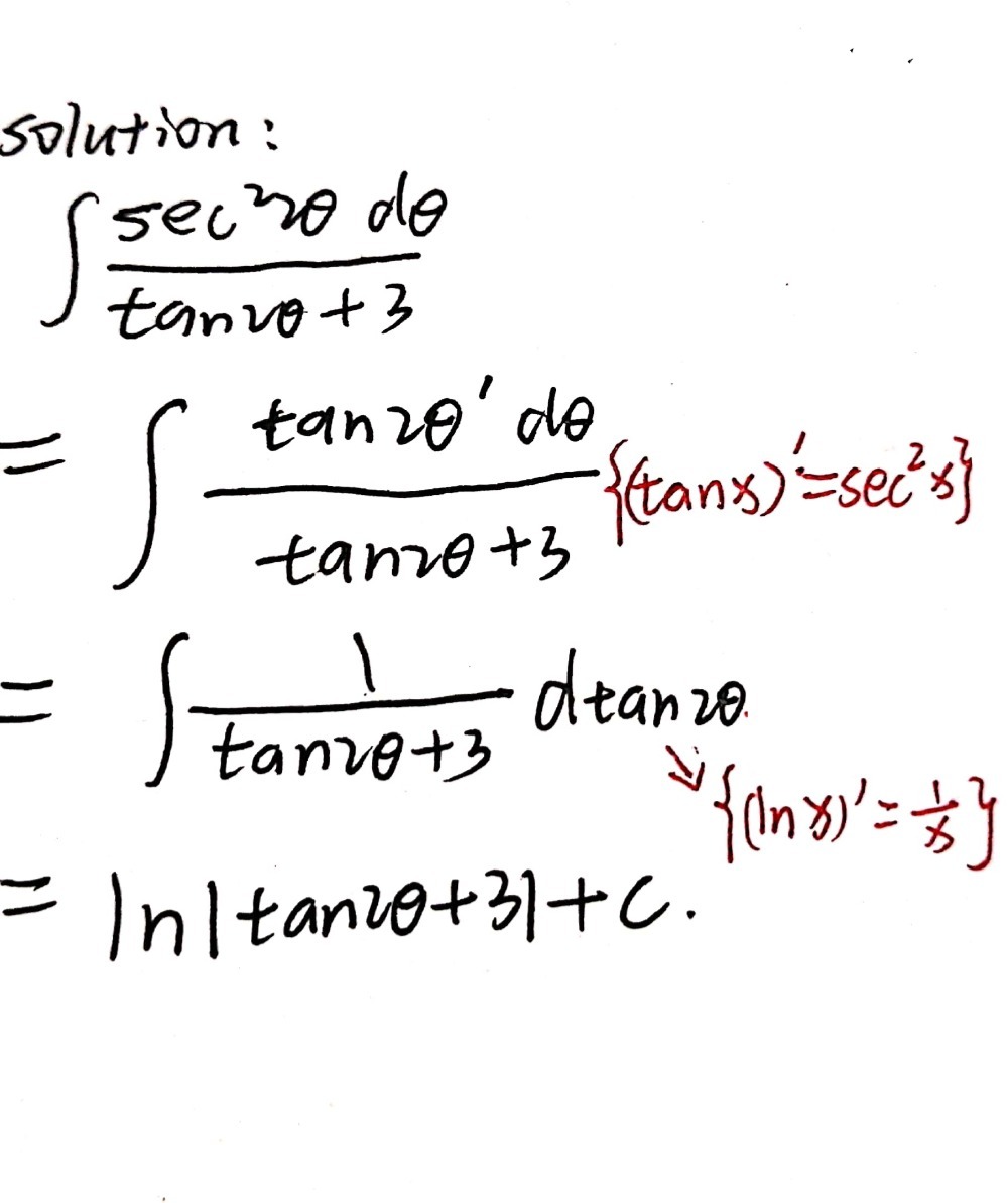 Eualuate The Following Integral T Fracsec 2 Gauthmath