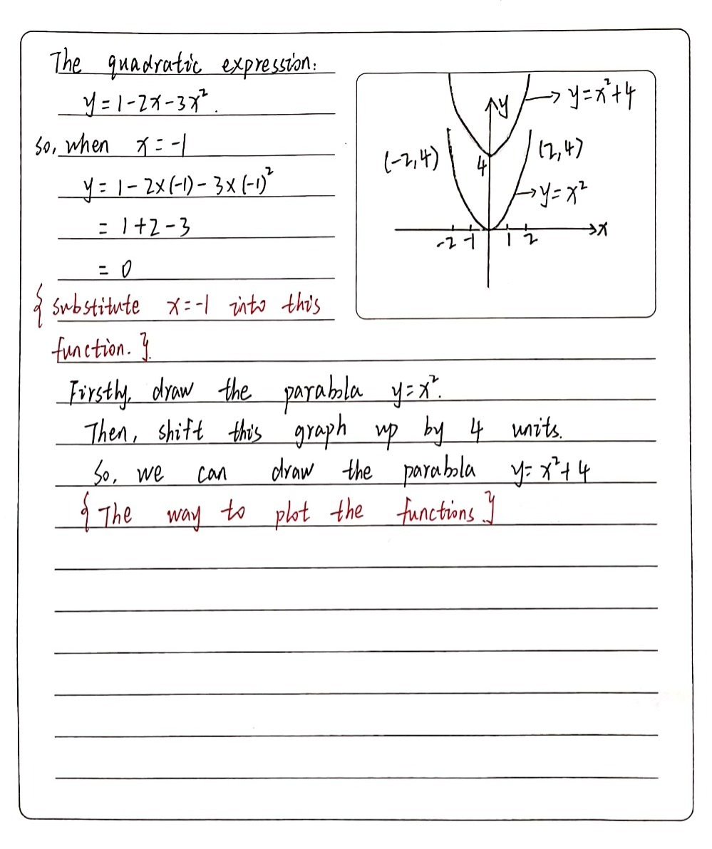 Evaluate The Quadratic Expression Y 1 2x 3x2 Whe Gauthmath Evaluate The Quadratic Expression Y 1 2x 3x2 Whe Gauthmath