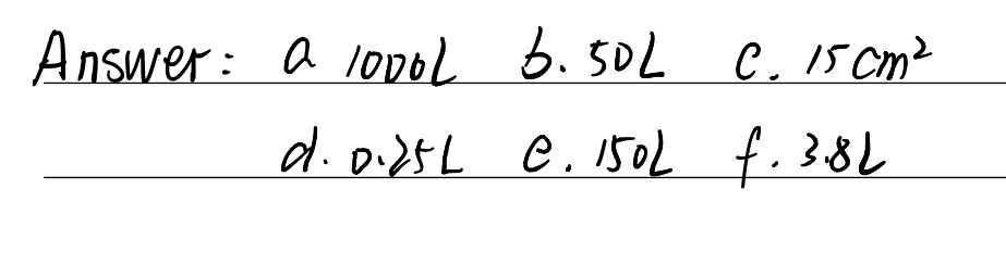 1 Select The Most Appropriate Measure Of Volume Gauthmath