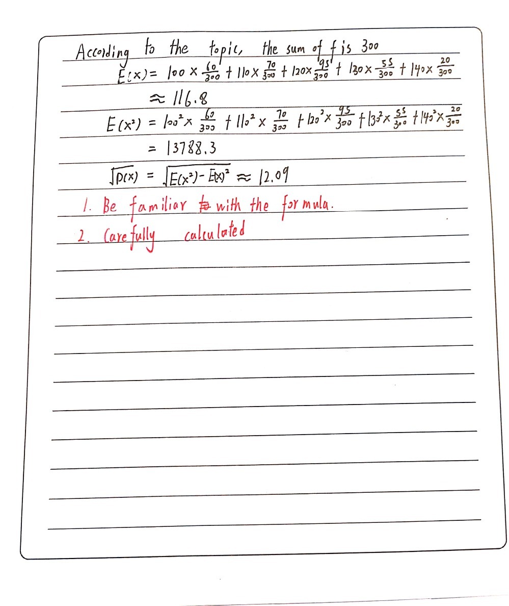 Alallate Standard Deviation Begintabular L L Hlin Gauthmath